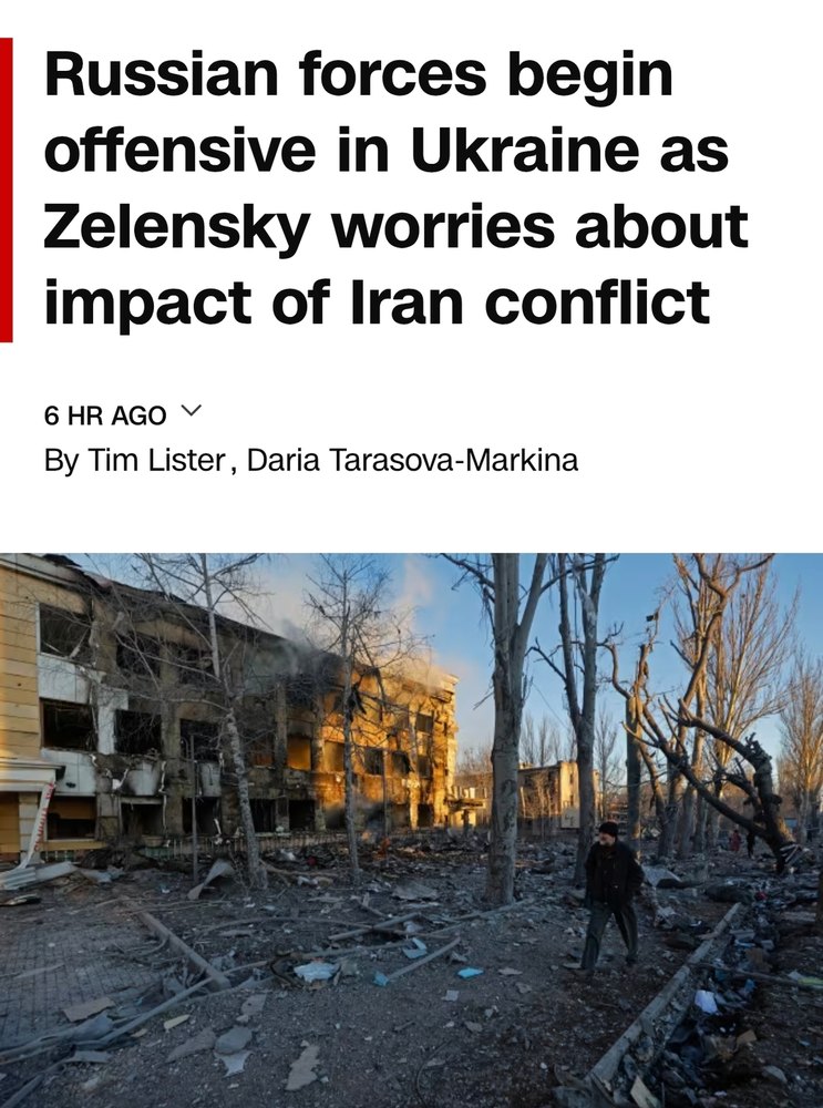 Russian forces begin offensive in Ukraine as Zelenskyy worries about impact of Iran conflict