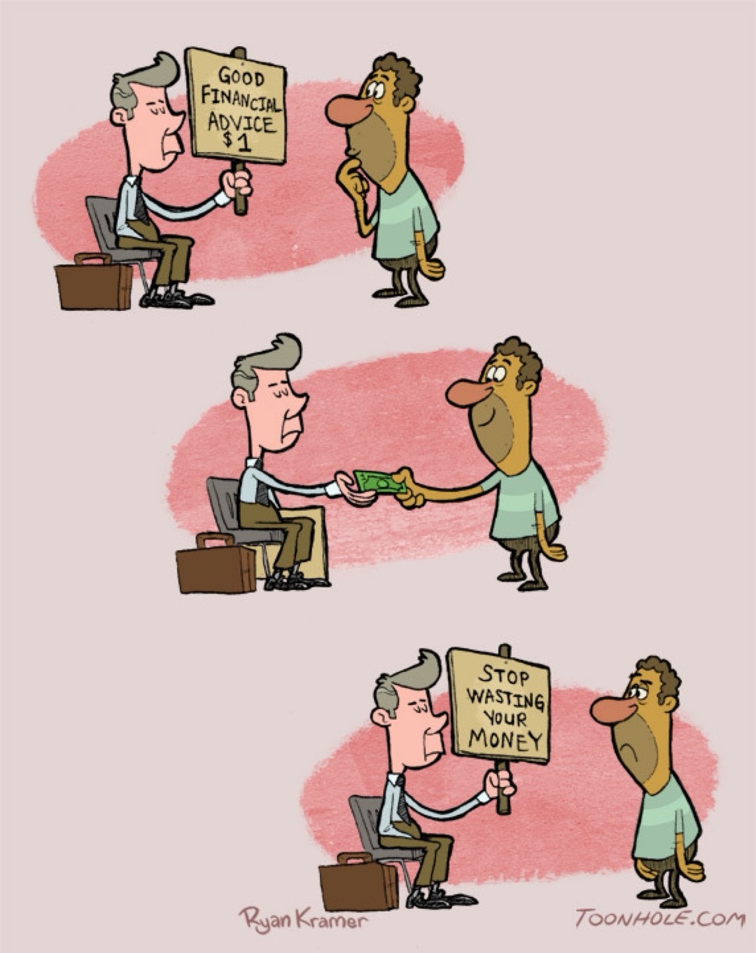 GOOD FINANCIAL ADVICE $1. STOP WASTING YOUR MONEY.