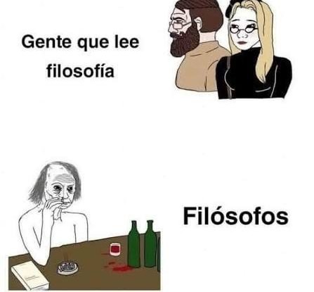 Gente que lee filosofía. Filósofos.