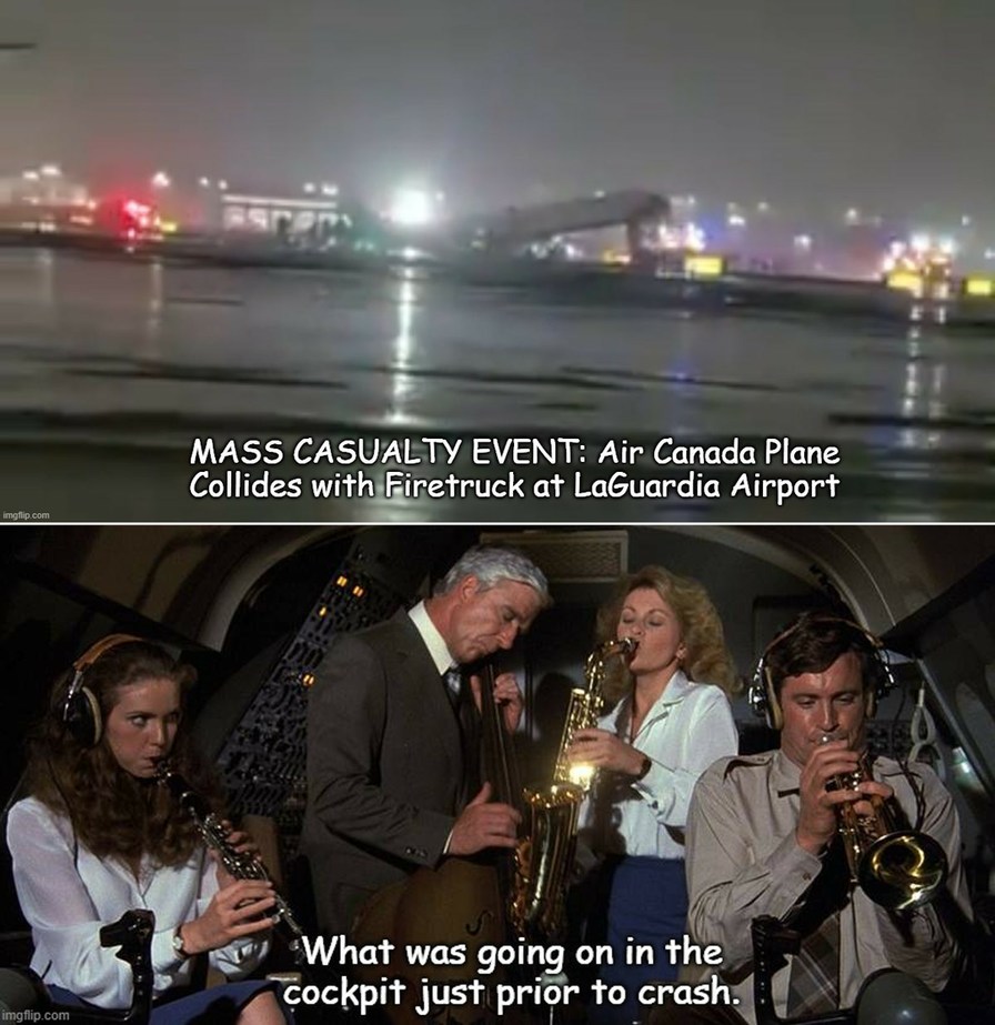 MASS CASUALTY EVENT: Air Canada Plane Collides with Firetruck at LaGuardia Airport. What was going on in the cockpit just prior to crash.