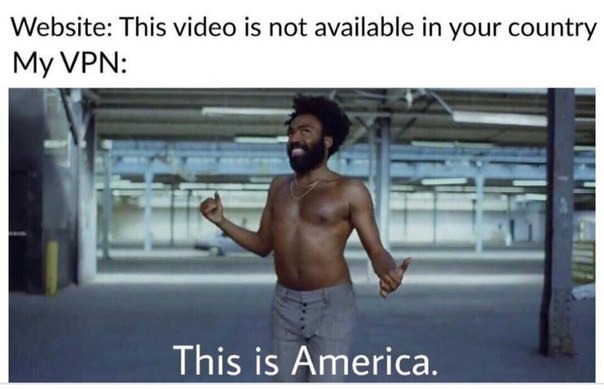Website: This video is not available in your country My VPN: This is America.