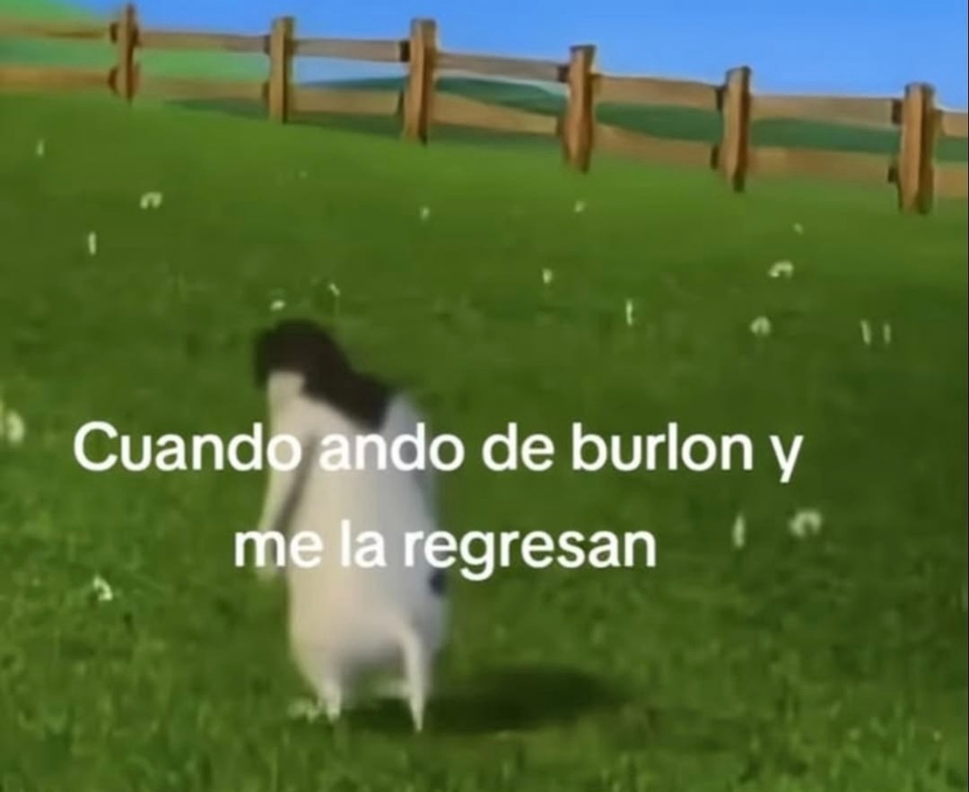 Cuando ando de burlón y me la regresan