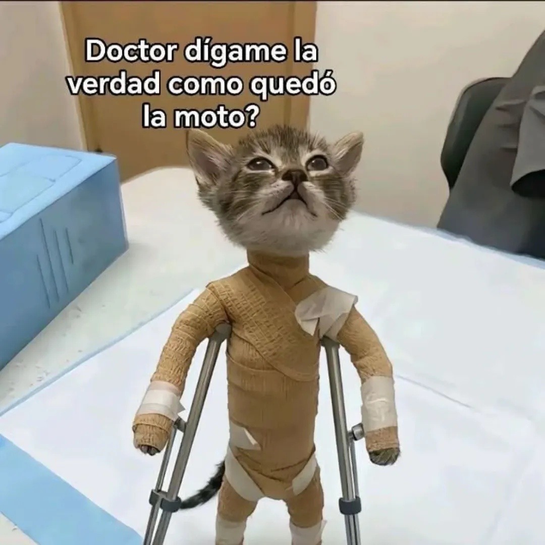 Doctor dígame la verdad como quedó la moto?