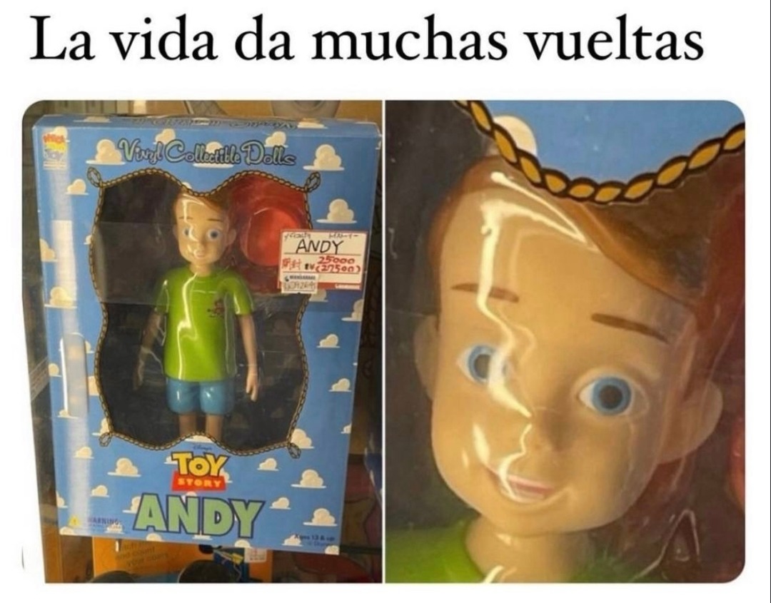 La vida da muchas vueltas. Vinyl Collectible Dolls. Toy Story. ANDY.
