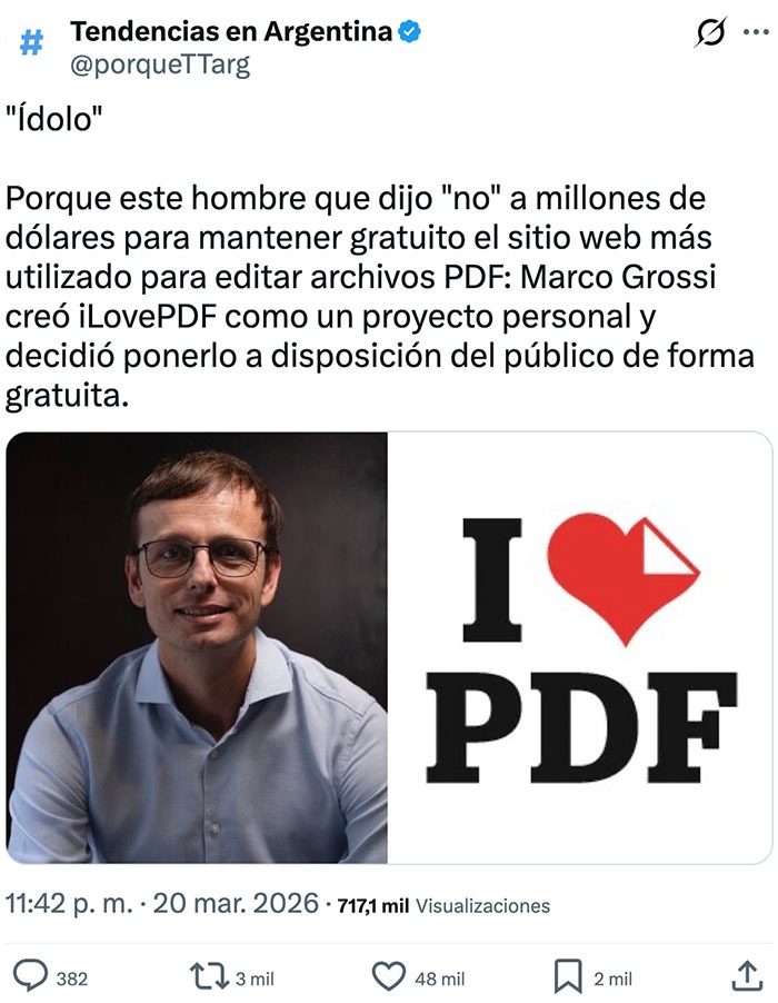 Idolo. Porque este hombre que dijo 