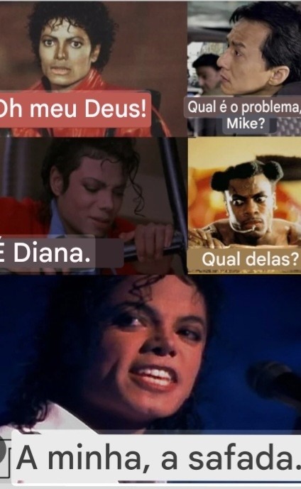 Oh meu Deus! Qual é o problema, Mike? É Diana. Qual delas? A minha, a safada.