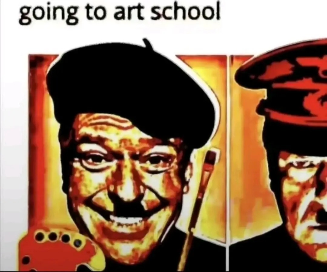 yendo a la escuela de arte