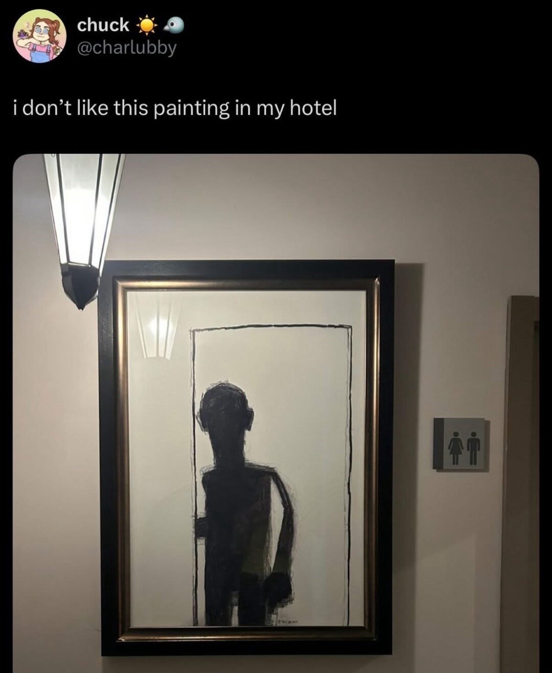 chuck @charlubby i don't like this painting in my hotel