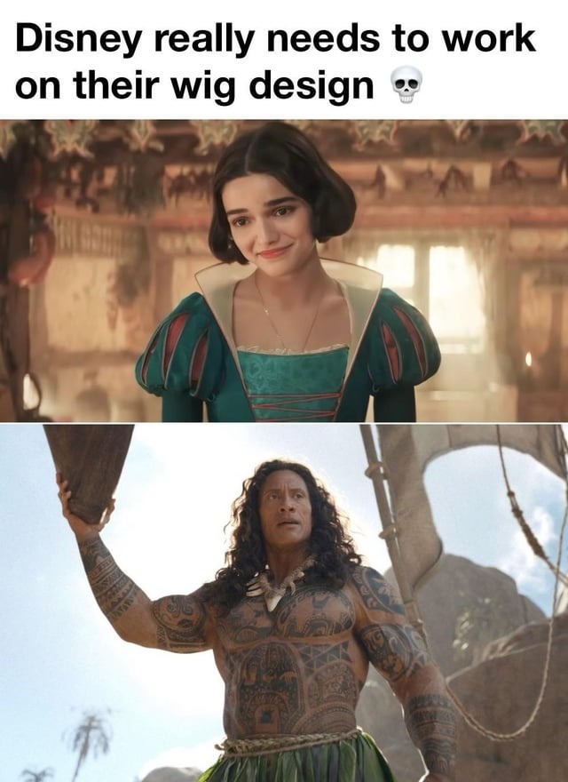 Disney really needs to work on their wig design 💀