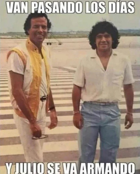 VAN PASANDO LOS DÍAS Y JULIO SE VA ARMANDO