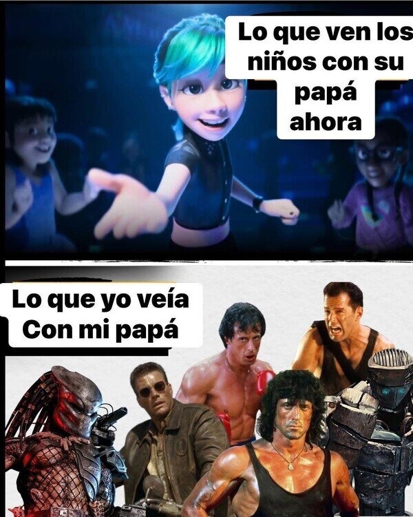 Lo que ven los niños con su papá ahora. Lo que yo veía con mi papá.