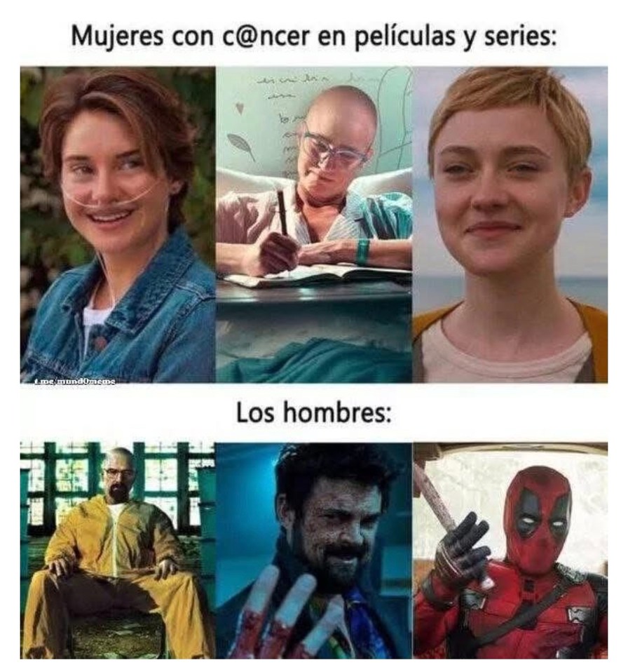 Mujeres con c@ncer en películas y series: Los hombres: