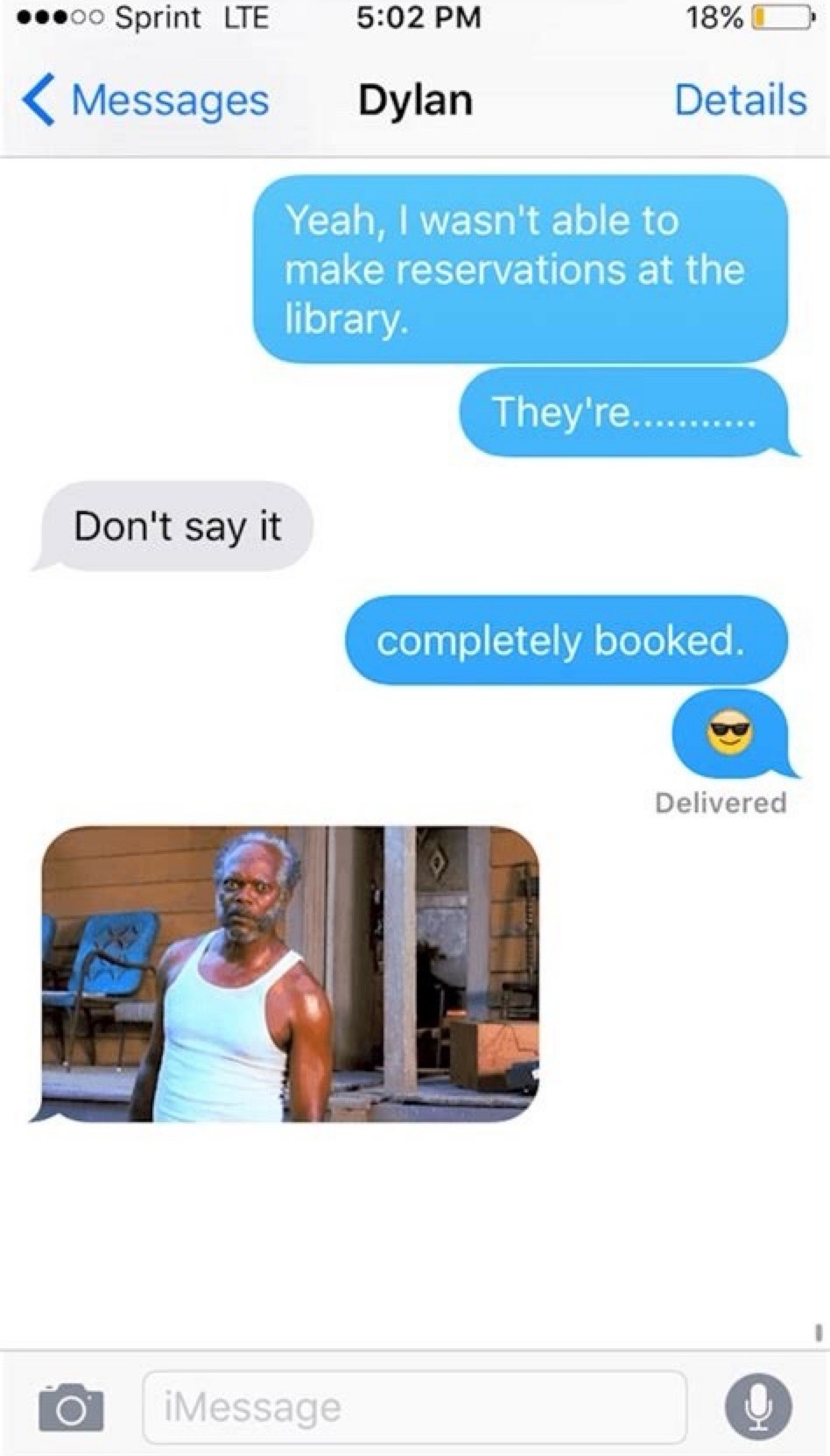 Yeah, I wasn't able to make reservations at the library. They're........... Don't say it completely booked.