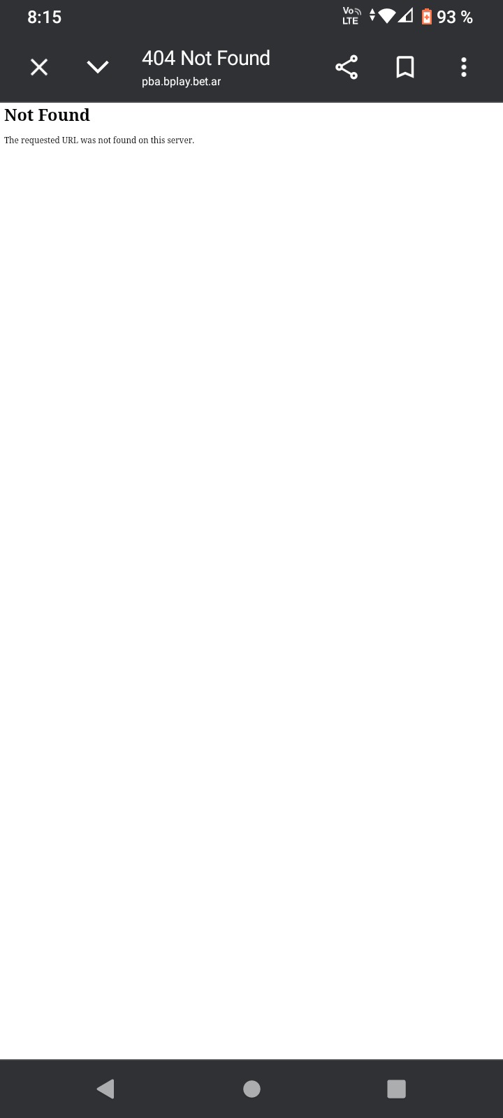 404 No Encontrado. No Encontrado. La URL solicitada no fue encontrada en este servidor.