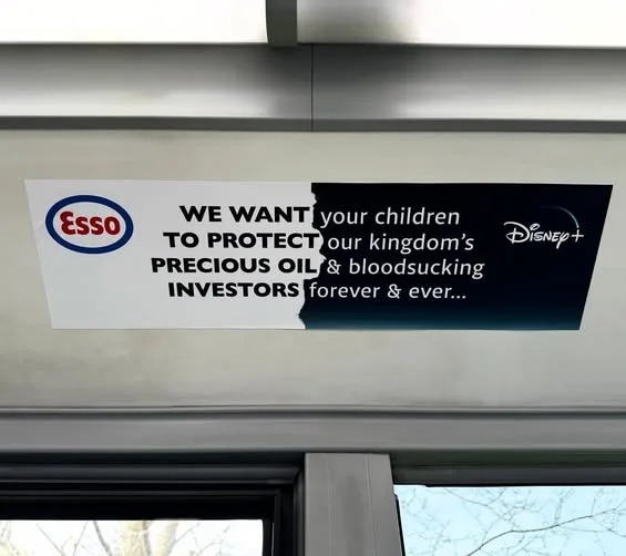 Esso WE WANT your children TO PROTECT our kingdom's PRECIOUS OIL & bloodsucking INVESTORS forever & ever...