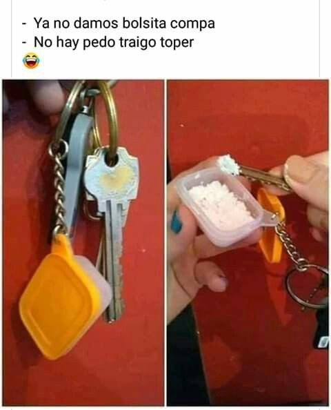 Ya no damos bolsita compa. No hay pedo traigo toper.