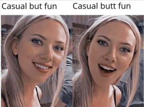 Casual but fun Casual butt fun