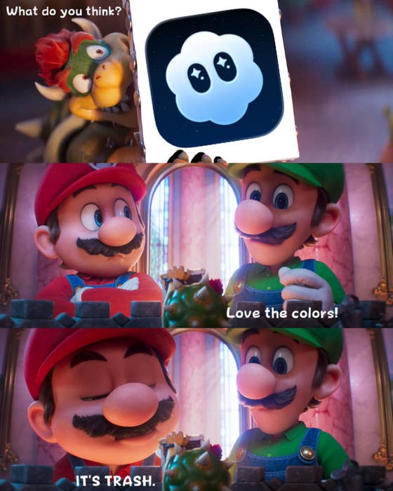 What do you think? Love the colors! IT'S TRASH.