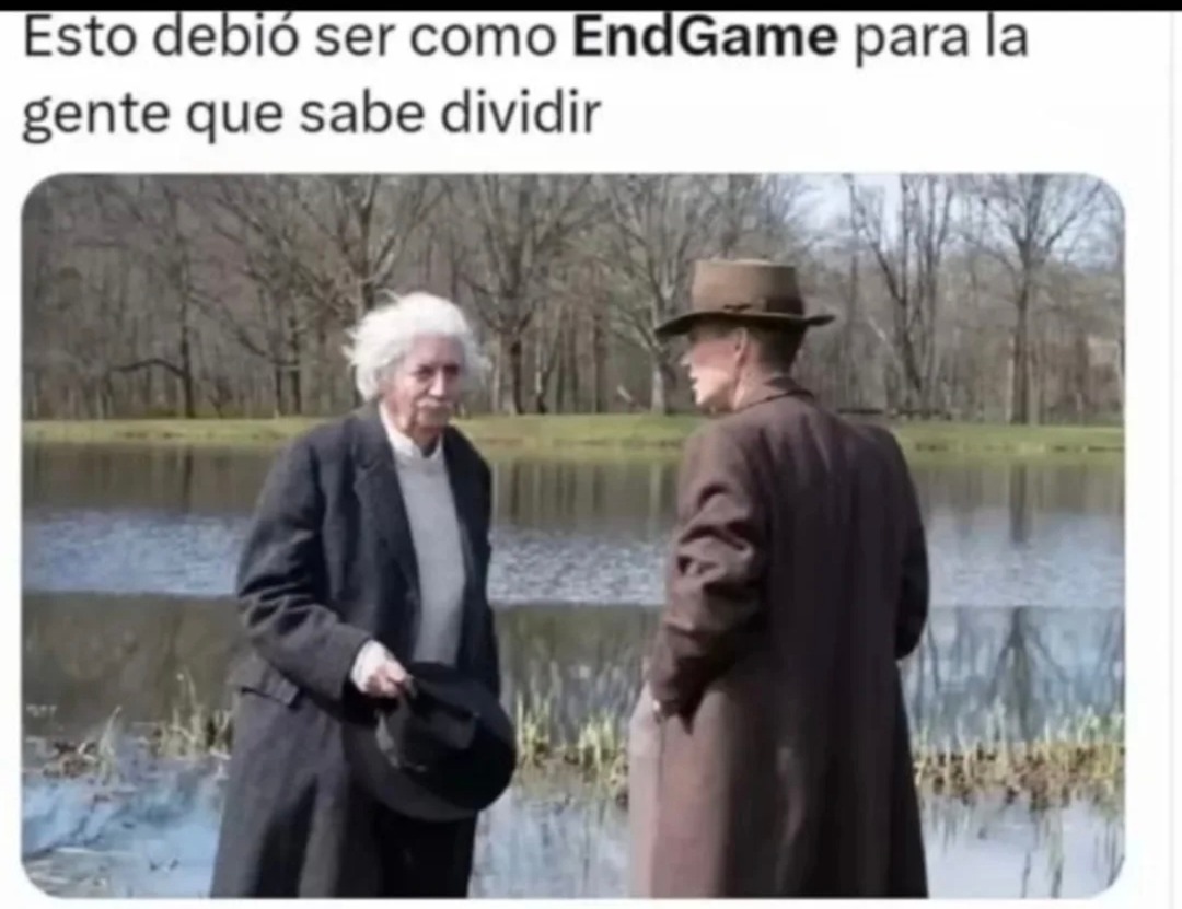 Esto debió ser como EndGame para la gente que sabe dividir