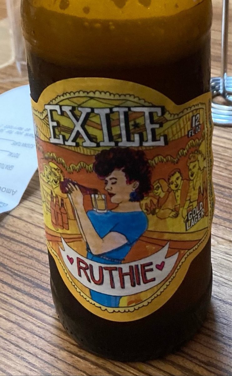 EXILE 12 FL OZ GOLD LAGER RUTHIE