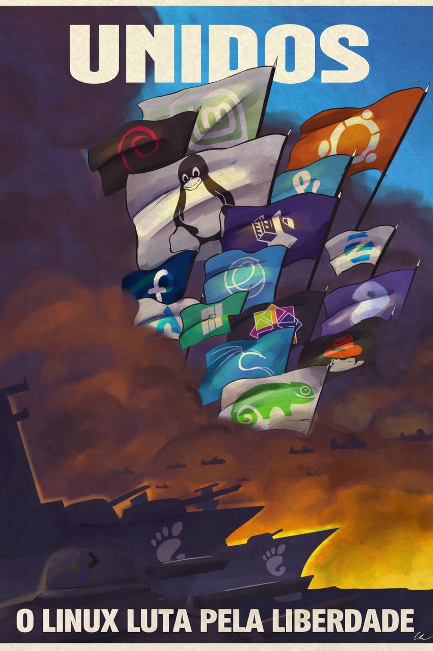 UNIDOS O LINUX LUTA PELA LIBERDADE