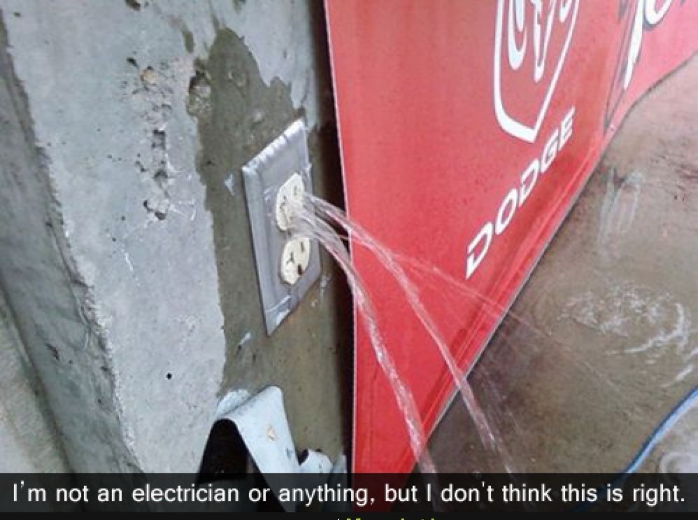 I'm not an electrician or anything, but I don't think this is right.