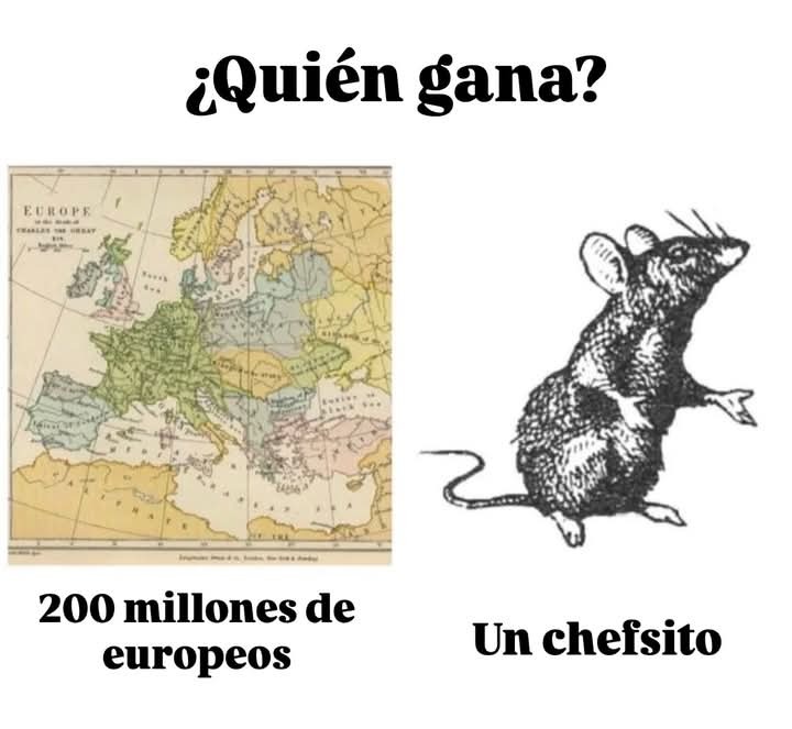 ¿Quién gana? 200 millones de europeos. Un chefsito.
