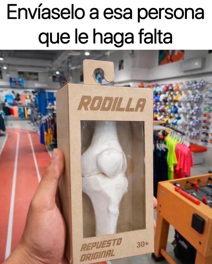 Envíáselo a esa persona que le haga falta. Rodilla. Repuesto original. 30+