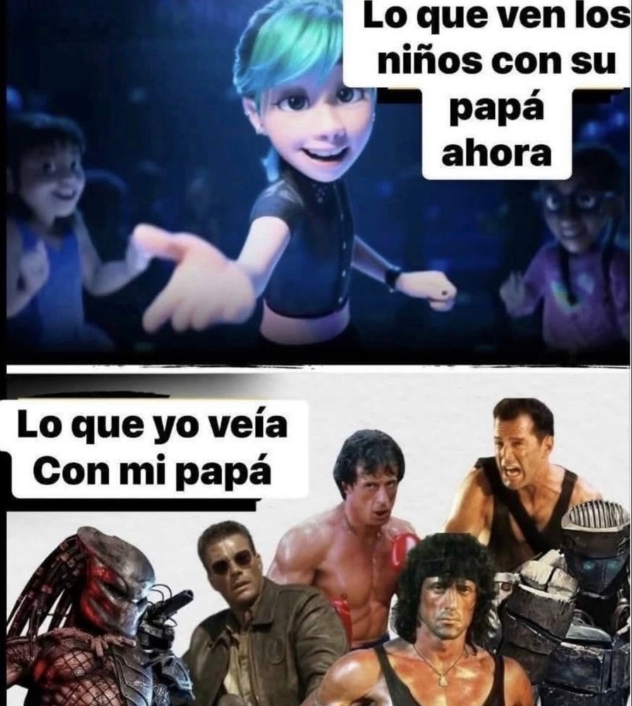 Lo que ven los niños con su papá ahora. Lo que yo veía con mi papá.