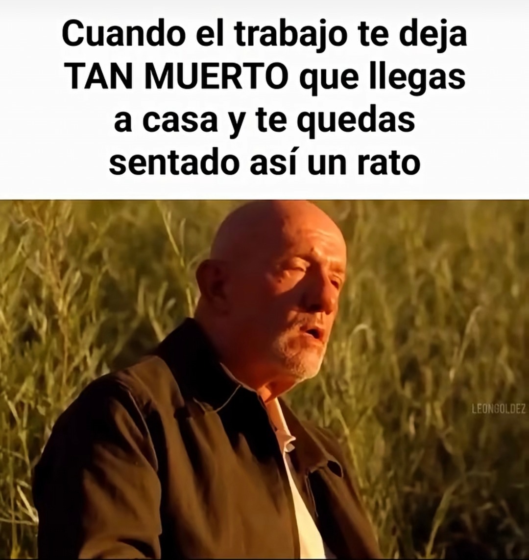 Cuando el trabajo te deja TAN MUERTO que llegas a casa y te quedas sentado así un rato