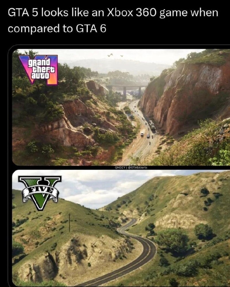 GTA 5 looks like an Xbox 360 game when compared to GTA 6