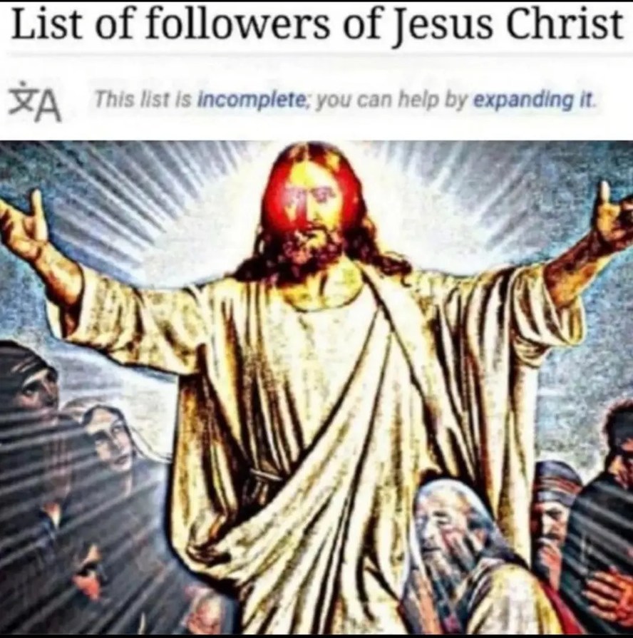 List of followers of Jesus Christ. This list is incomplete; you can help by expanding it.
