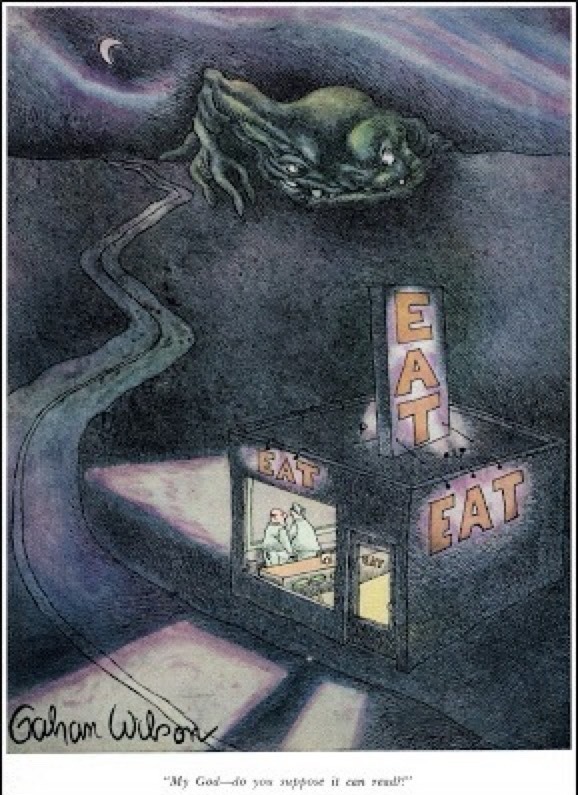 EAT. My God—do you suppose it can read?!