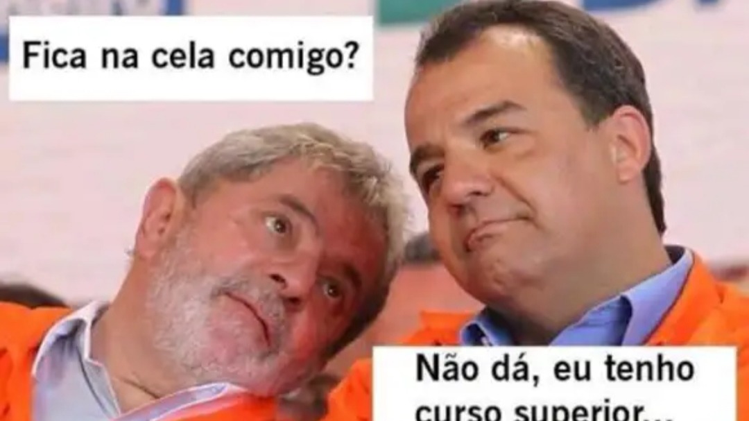 Fica na cela comigo? Não dá, eu tenho curso superior...