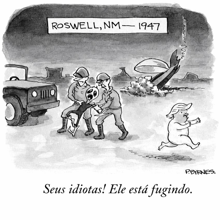 Seus idiotas! Ele está fugindo.