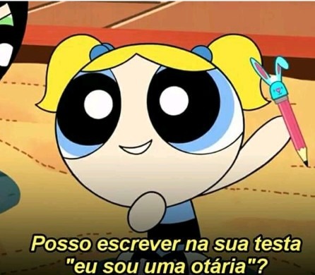 Posso escrever na sua testa 