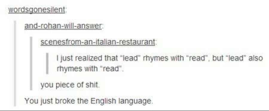 wordsgonesilent: and-rohan-will-answer: scenesfrom-an-italian-restaurant: I just realized that 