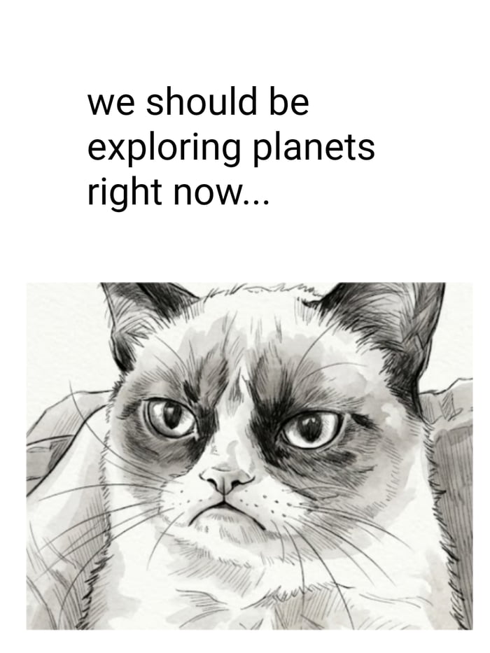 we should be exploring planets right now...