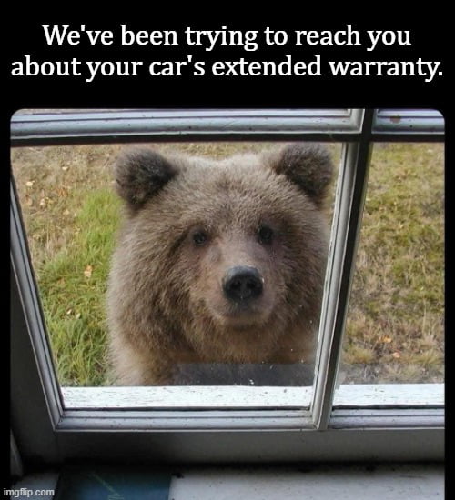 We've been trying to reach you about your car's extended warranty.