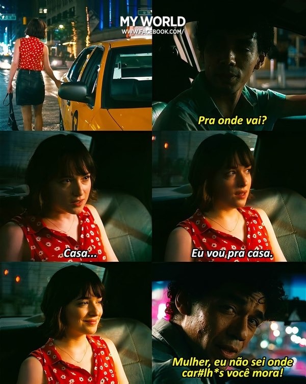 Pra onde vai? Casa... Eu vou, pra casa. Mulher, eu não sei onde car#lh*s você mora!