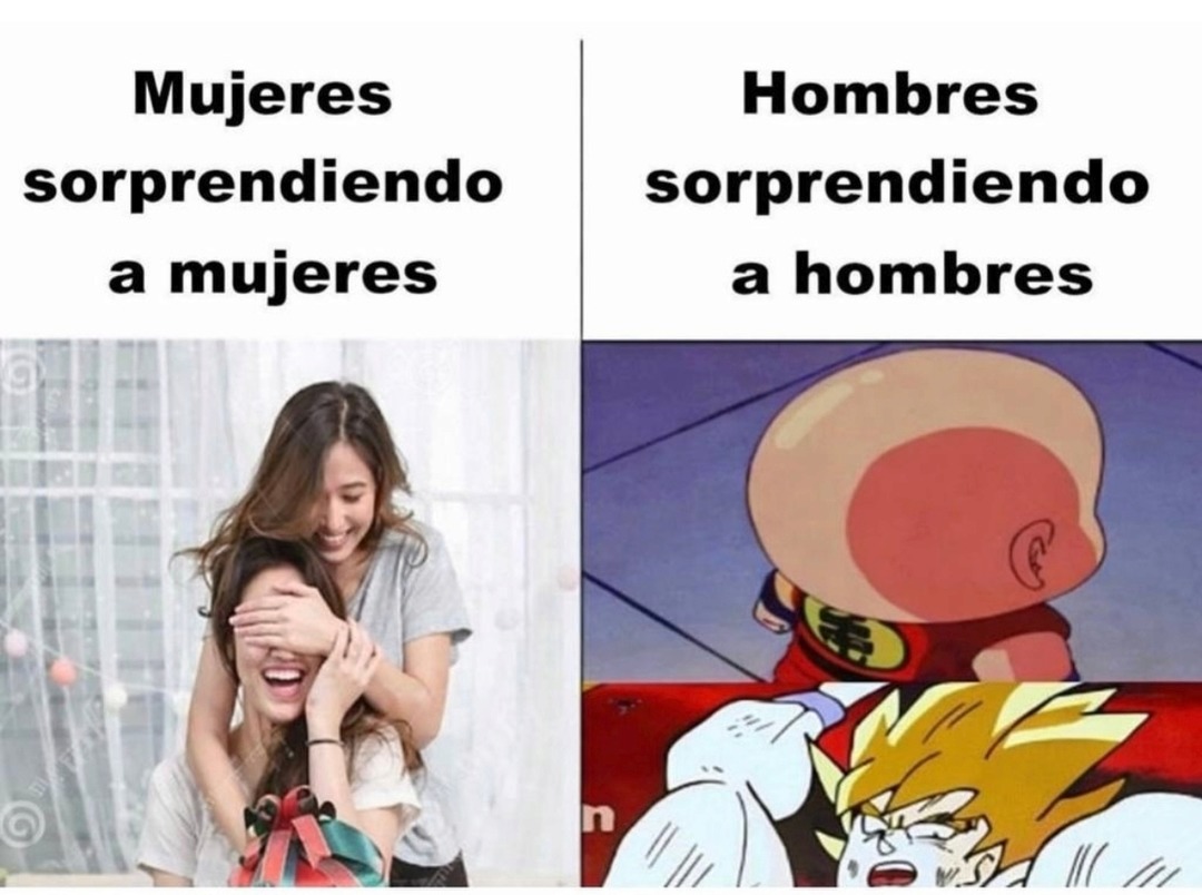 Mujeres sorprendiendo a mujeres Hombres sorprendiendo a hombres