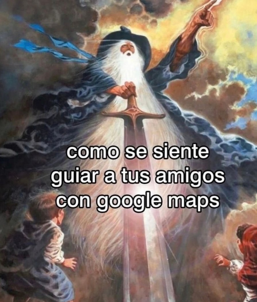 como se siente guiar a tus amigos con google maps