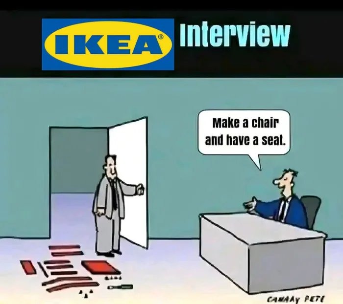 IKEA Interview Make a chair and have a seat.