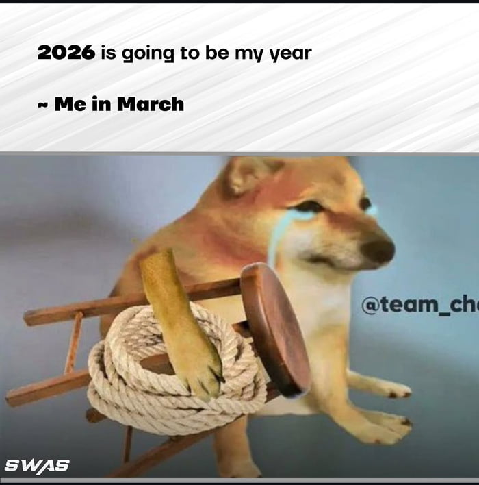 2026 is going to be my year ~ Me in March