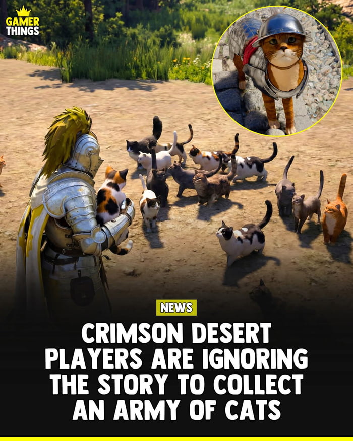 GAMER THINGS NEWS CRIMSON DESERT PLAYERS ARE IGNORING THE STORY TO COLLECT AN ARMY OF CATS