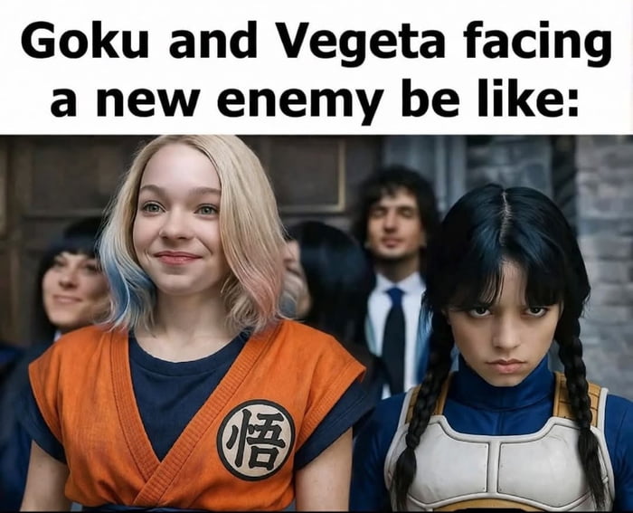 Goku and Vegeta facing a new enemy be like: