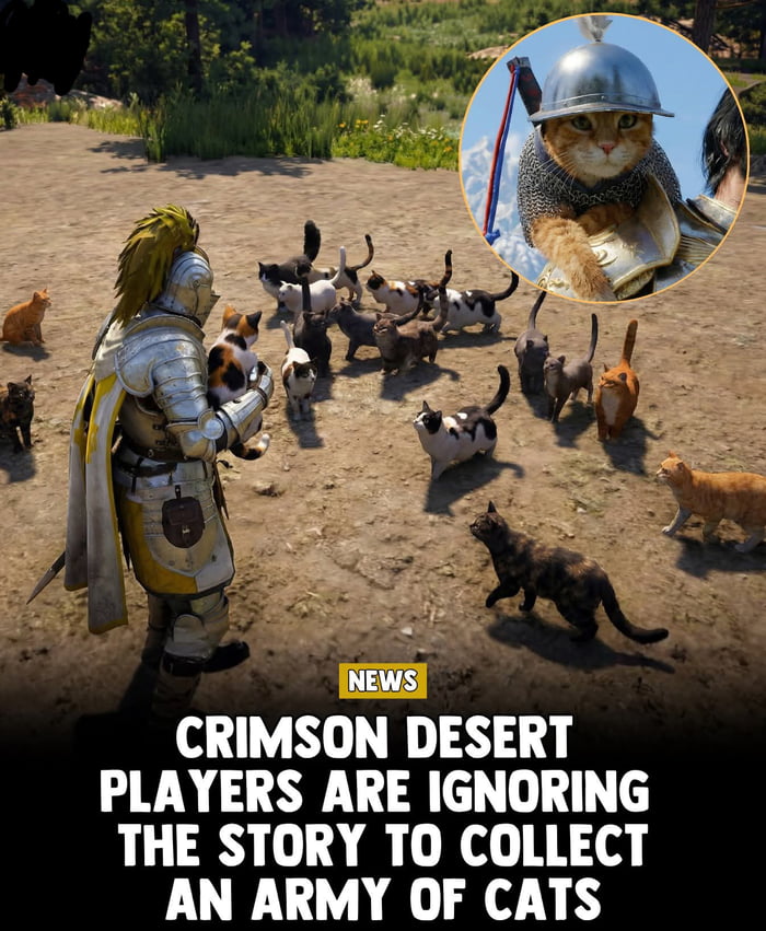 NEWS CRIMSON DESERT PLAYERS ARE IGNORING THE STORY TO COLLECT AN ARMY OF CATS