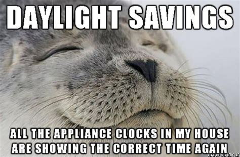 DAYLIGHT SAVINGS ALL THE APPLIANCE CLOCKS IN MY HOUSE ARE SHOWING THE CORRECT TIME AGAIN