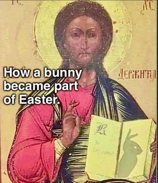 How a bunny became part of Easter. R 3e for rabbit.