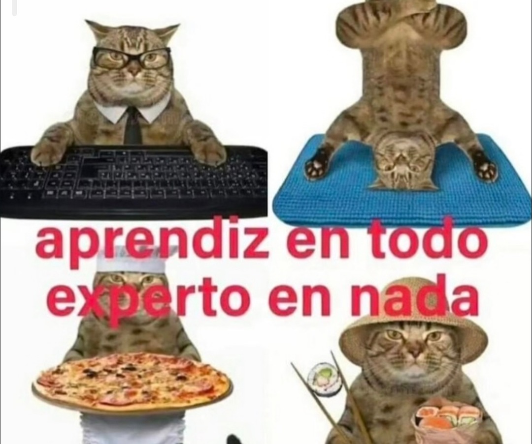 aprendiz en todo experto en nada